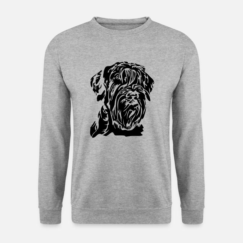 RIESENSCHNAUZER - Giant Schnauzer Hunde Wilsigns - Unisex Pullover - Weißgrau meliert