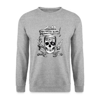 Crâne de PD Moreno Buccaneers Island - Sweat-shirt Unisexe - gris chiné - Devant - Alina (178cm) & Michal (187cm)
