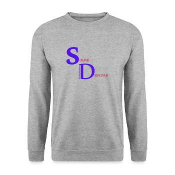 Compositeur Sound Designer - Sweat-shirt Unisexe - gris chiné - Devant - Alina (178cm) & Michal (187cm)