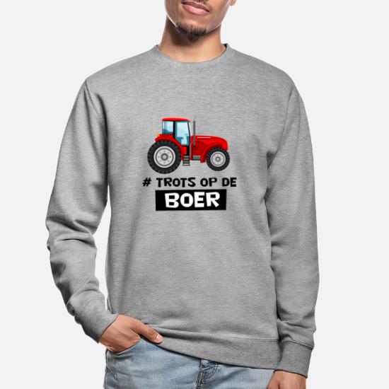 Doodt consensus wonder boeren rode tractor - met trots op de boer' Unisex sweater | Spreadshirt