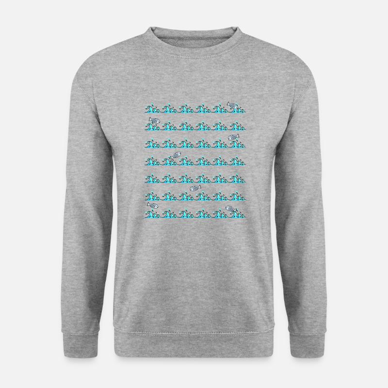 waves - Unisex Sweatshirt - salt & pepper