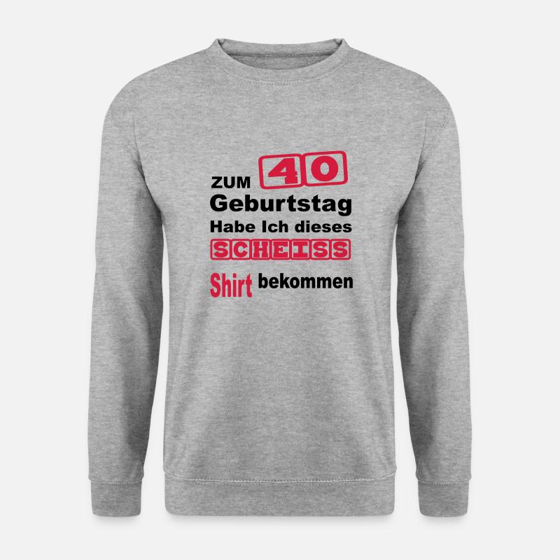 40 birthday - Unisex Sweatshirt - salt & pepper
