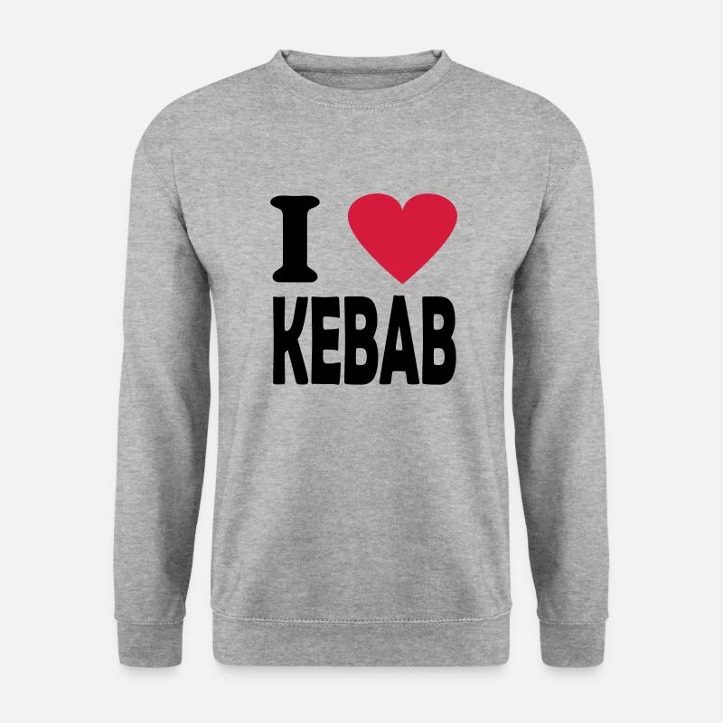 kebab - Genser unisex - gråhvit melert