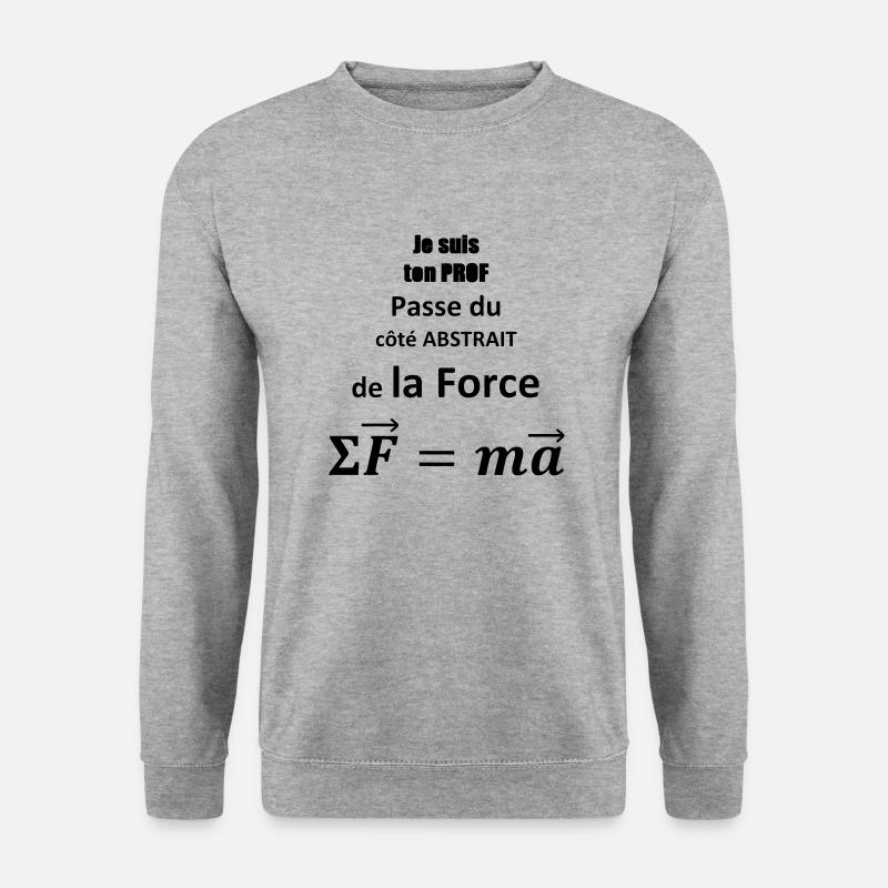 je-suis-ton-prof - Unisex Pullover - Weißgrau meliert
