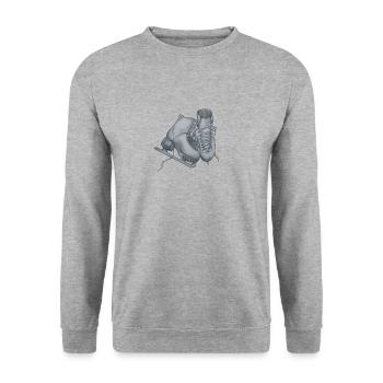 Patins de patinage artistique - Sweat-shirt Unisexe - gris chiné - Devant - Alina (178cm) & Michal (187cm)