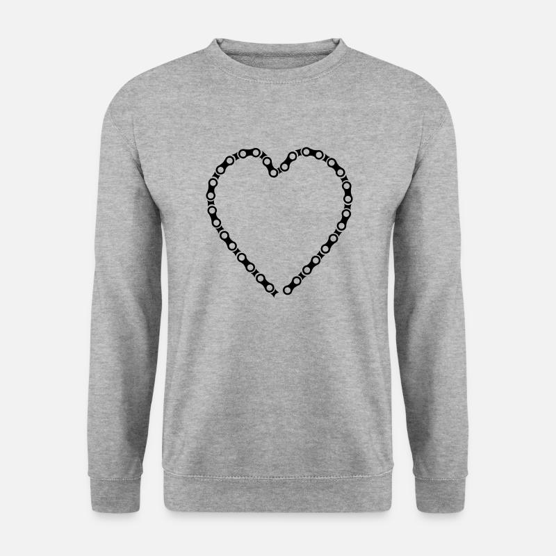 Bicycle chain - Unisex Sweatshirt - salt & pepper