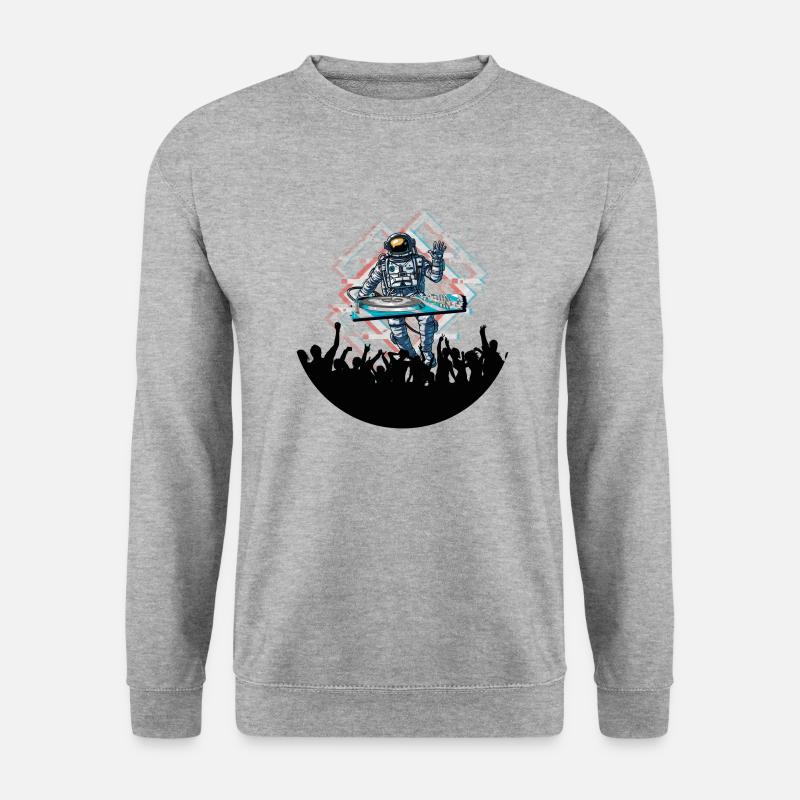 Dj - Unisex Pullover - Weißgrau meliert