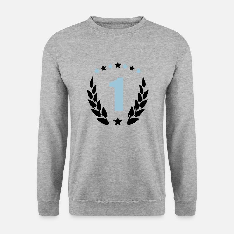 wappen 1 - Unisex Pullover - Weißgrau meliert