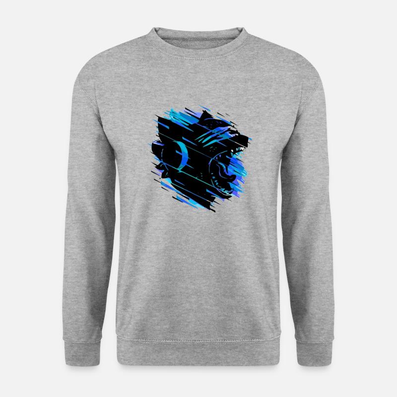 Monstercat Blue Mix - Unisex Pullover - Weißgrau meliert