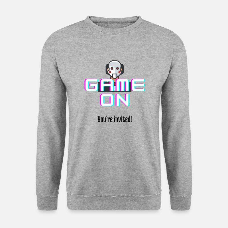 SAW: Game On. - Unisex Pullover - Weißgrau meliert