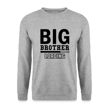 Big Brother Loading - Unisex Sweatshirt - salt & pepper - Front - Alina (178cm) & Michal (187cm)