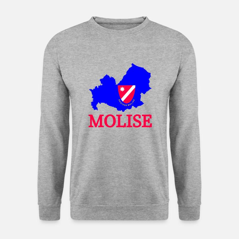Molise - Unisex Pullover - Weißgrau meliert