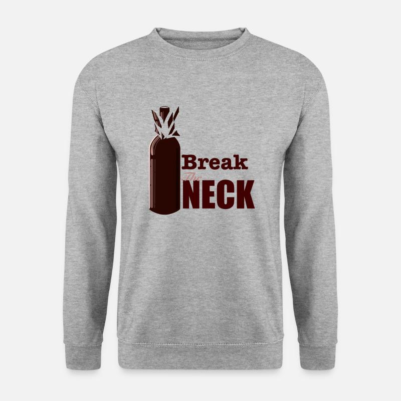 BottleNeck - Unisex Pullover - Weißgrau meliert