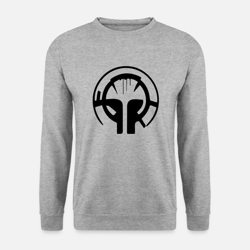 Skull - Unisex Pullover - Weißgrau meliert
