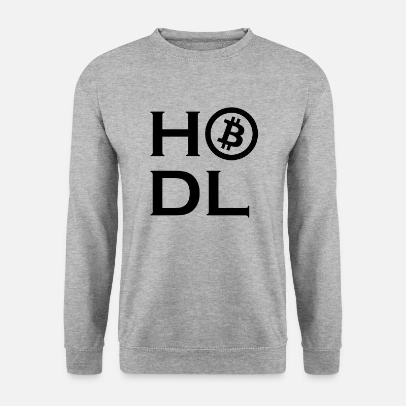 Crypto Bitcoin Trading - Unisex Pullover - Weißgrau meliert