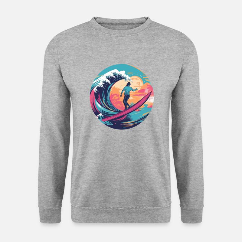 Surf David - Unisex Sweatshirt - salt & pepper