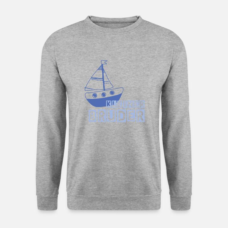 Kleiner Bruder - Unisex Pullover - Weißgrau meliert