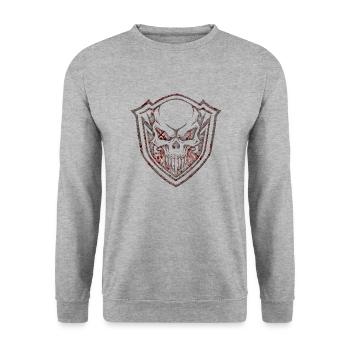 Army War Military Uniform Force Soldier Camouflage - Unisex Sweatshirt - salt & pepper - Front - Alina (178cm) & Michal (187cm)