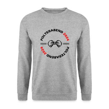 Polterabend 2024 - Unisex Pullover - Weißgrau meliert - Vorne - Alina (178cm) & Michal (187cm)