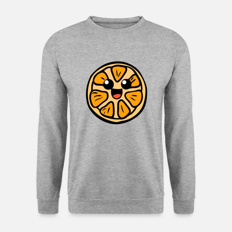 Orange Joe - Unisex Pullover - Weißgrau meliert