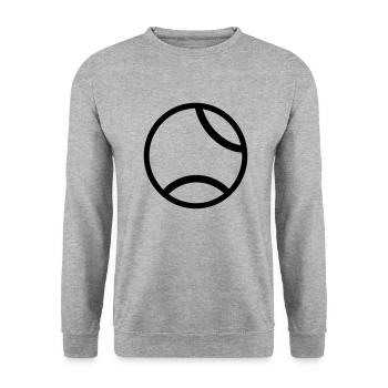 Balle de tennis - Sweat-shirt Unisexe - gris chiné - Devant - Alina (178cm) & Michal (187cm)
