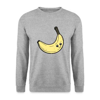 Bananarama - Unisex Pullover - Weißgrau meliert - Vorne - Alina (178cm) & Michal (187cm)