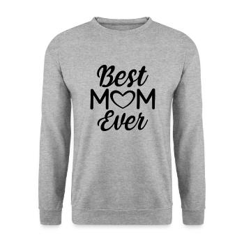 Meilleure maman - Sweat-shirt Unisexe - gris chiné - Devant - Alina (178cm) & Michal (187cm)