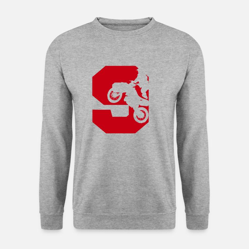 Moto 9 biker - Unisex Sweatshirt - salt & pepper