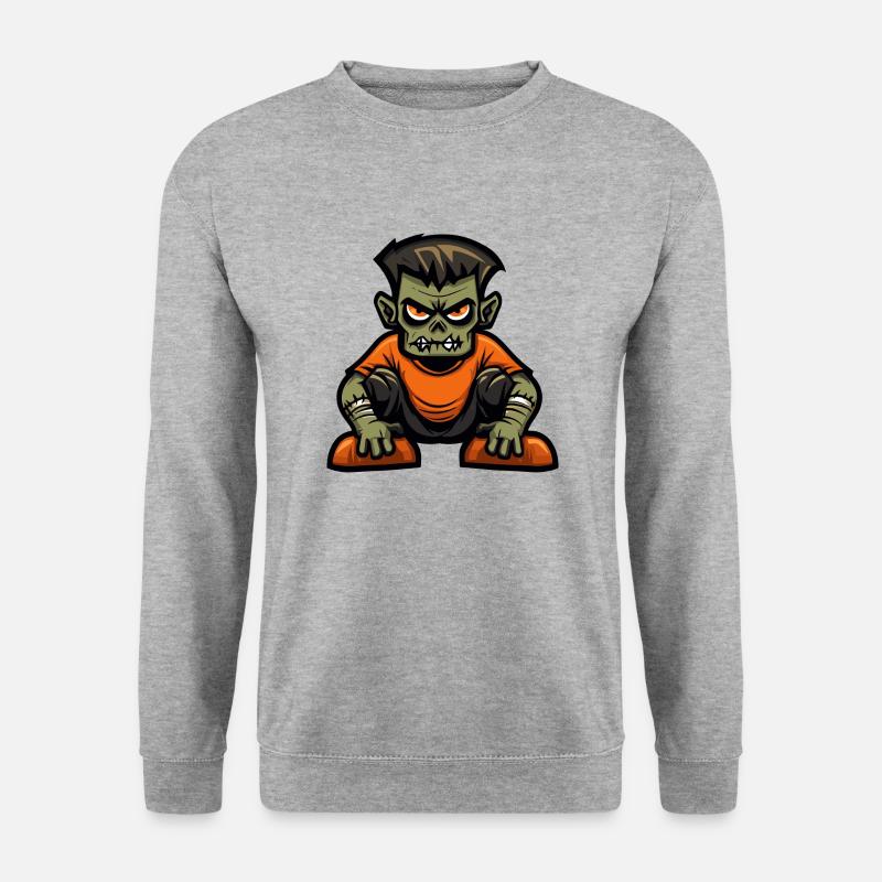 Zombie Halloween Comic - Unisex Pullover - Weißgrau meliert
