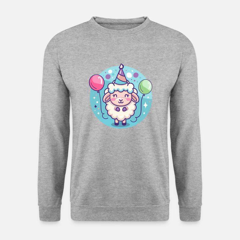 Sheep Birthday Comic - Unisex Sweatshirt - salt & pepper