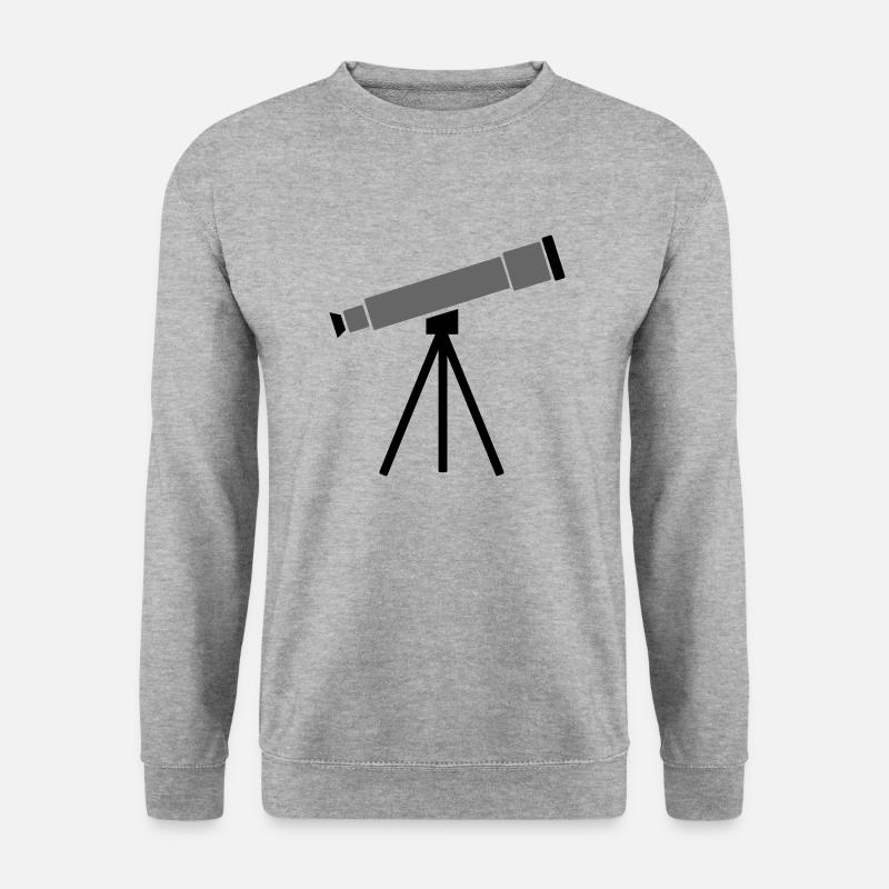 Teleskop - Unisex Pullover - Weißgrau meliert