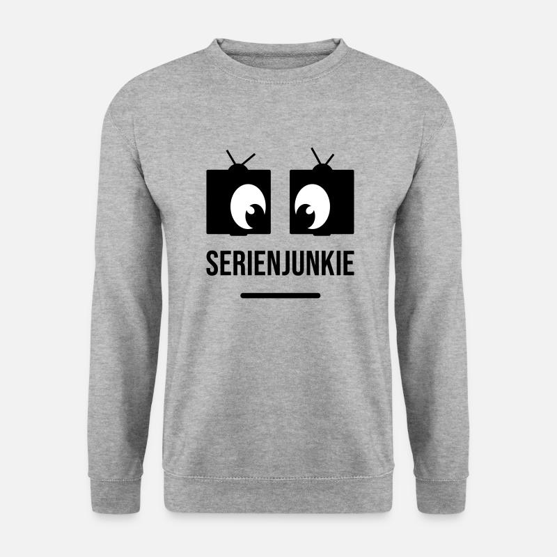 Series junkie with square eyes - Unisex Sweatshirt - salt & pepper