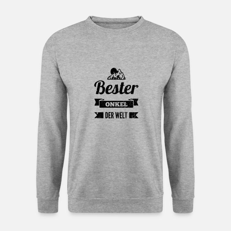 Onkel - Unisex Pullover - Weißgrau meliert