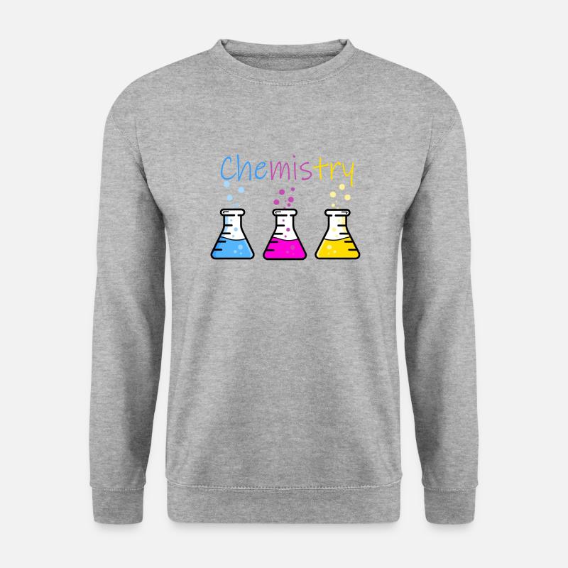 Chemie - Fantastisches Desing! :) - Unisex Pullover - Weißgrau meliert