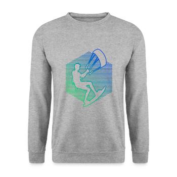 Women's Kite Kite Kitesurfing Men's Kitesurfing - Unisex Sweatshirt - salt & pepper - Front - Alina (178cm) & Michal (187cm)