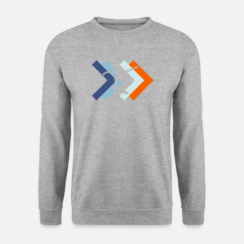 Skate - Unisex Pullover - Weißgrau meliert
