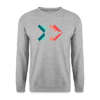 crocodile - Unisex Sweatshirt - salt & pepper - Front - Alina (178cm) & Michal (187cm)