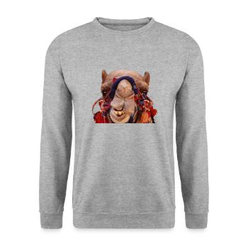 Animal Hive - Unisex Sweatshirt - salt & pepper - Front - Alina (178cm) & Michal (187cm)