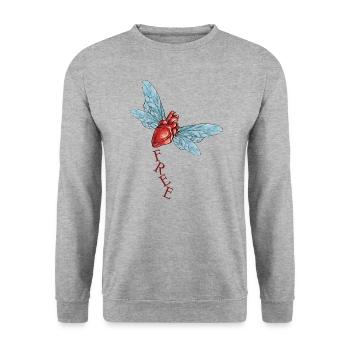 FREE EPÍRITU - Unisex Sweatshirt - salt & pepper - Front - Alina (178cm) & Michal (187cm)