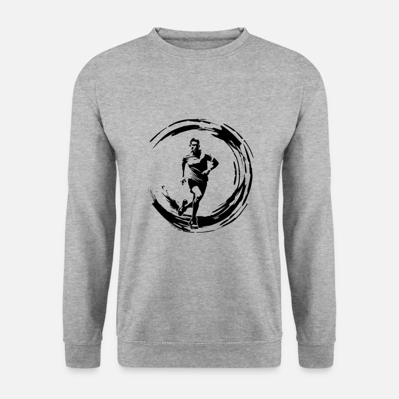 Running Marathon Man - Unisex Sweatshirt - salt & pepper