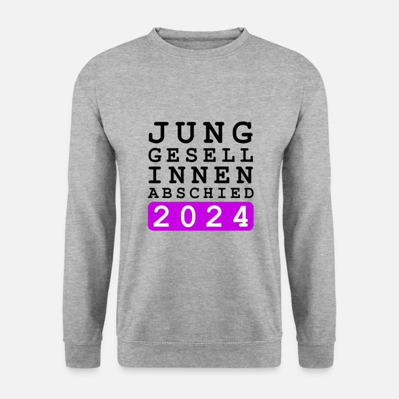 Junggesellinnenabschied 2024 Jga - Unisex Pullover - Weißgrau meliert
