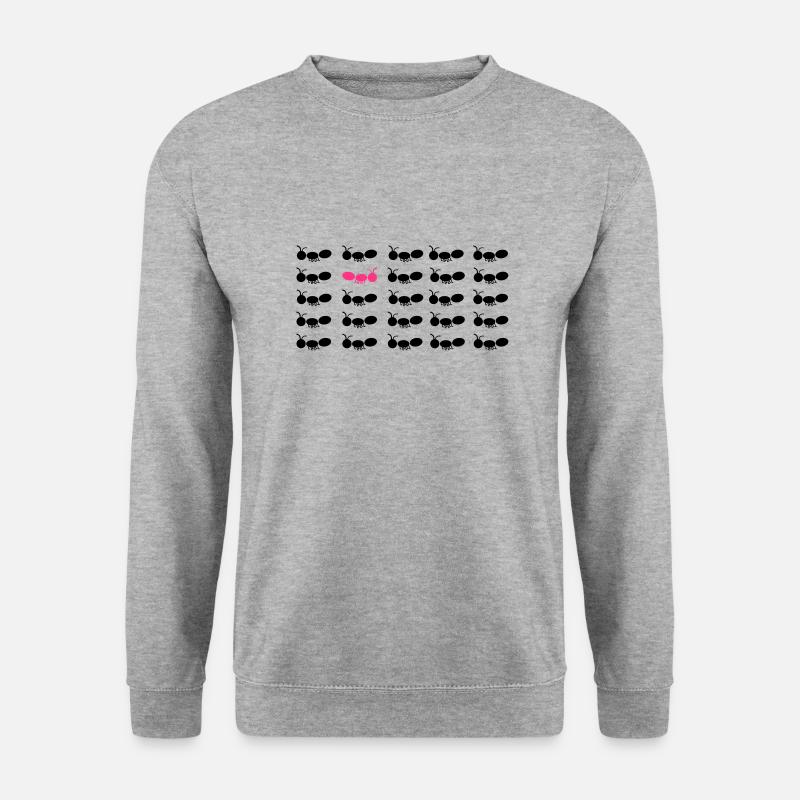 Be different ant pink - Unisex Sweatshirt - salt & pepper
