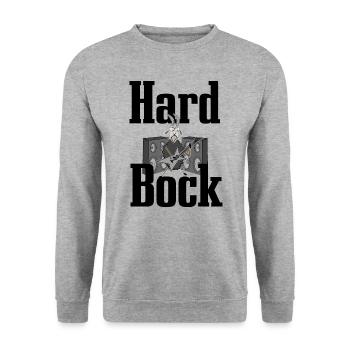 Hardrock Bock - Unisex Sweatshirt - salt & pepper - Front - Alina (178cm) & Michal (187cm)
