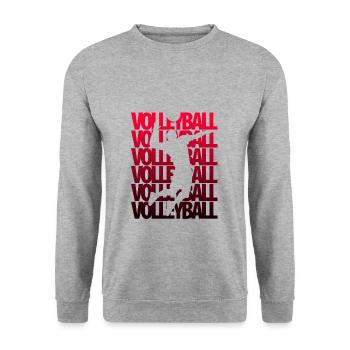 Volleyball team - Unisex Sweatshirt - salt & pepper - Front - Alina (178cm) & Michal (187cm)