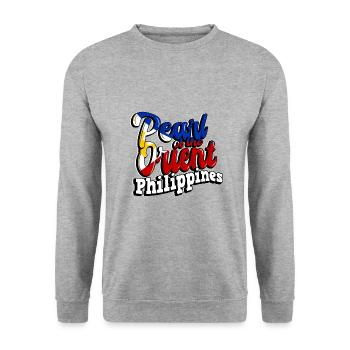 Philippines Perle philippine de l’Orient I Cadeau - Sweat-shirt Unisexe - gris chiné - Devant - Alina (178cm) & Michal (187cm)