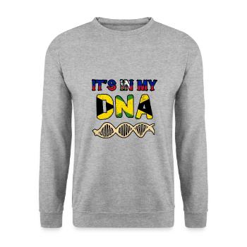 Haiti Haitian Jamaica Combination I Gift - Unisex Sweatshirt - salt & pepper - Front - Alina (178cm) & Michal (187cm)