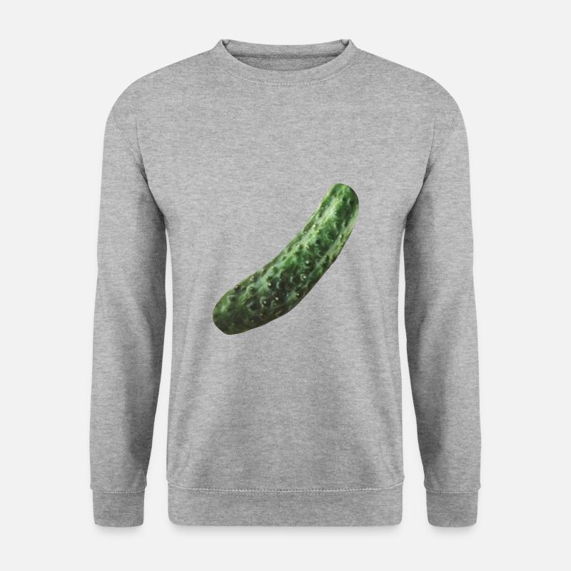 Essiggurke - Unisex Pullover - Weißgrau meliert