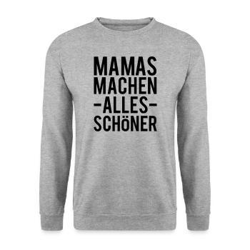 Mother's Day - Unisex Sweatshirt - salt & pepper - Front - Alina (178cm) & Michal (187cm)
