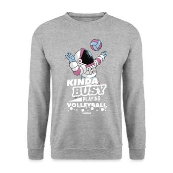 Volley-ball - Sweat-shirt Unisexe - gris chiné - Devant - Alina (178cm) & Michal (187cm)
