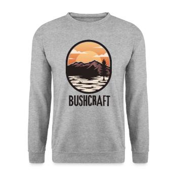 Survie en bushcraft - Sweat-shirt Unisexe - gris chiné - Devant - Alina (178cm) & Michal (187cm)